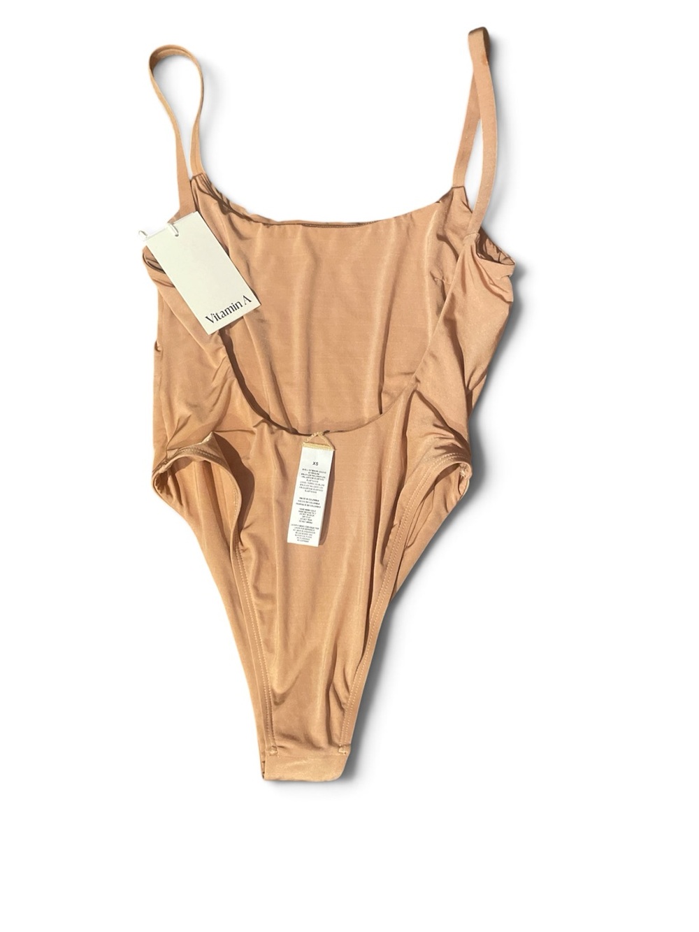 Vitamin A Jenna One Piece Swimsuit nude Desert Rose XS NWT - Picture 6 of 6
